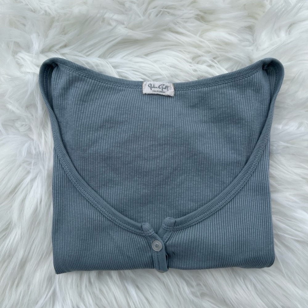 BRANDY MELVILLE seafoam green zelly top